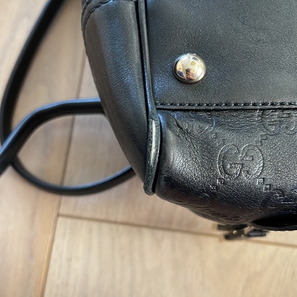 Gucci Black Guccissima Leather Princy Boston Bag with duster bag - Picture 7 of 16